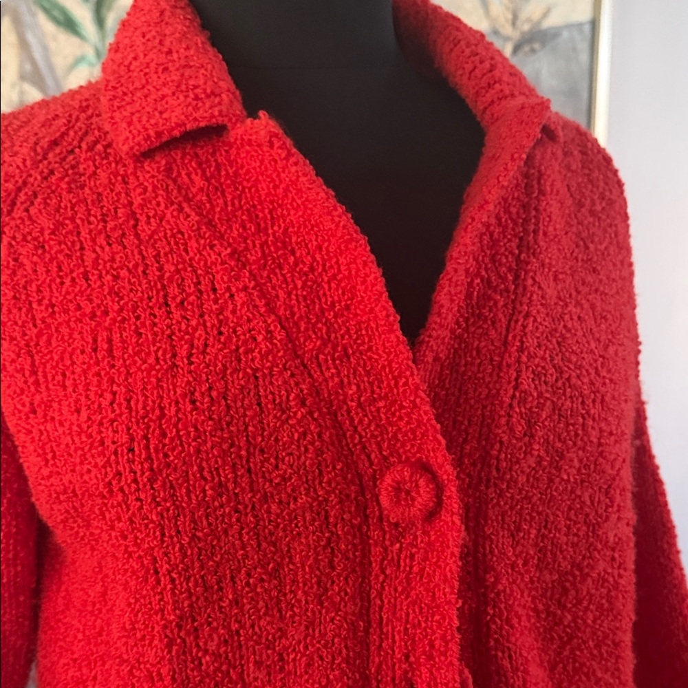 Chic Red Teddy Jacket - image 1